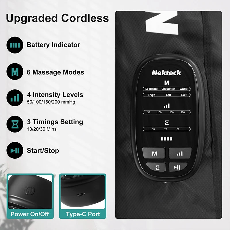 Cordless Air Compression Leg Massager