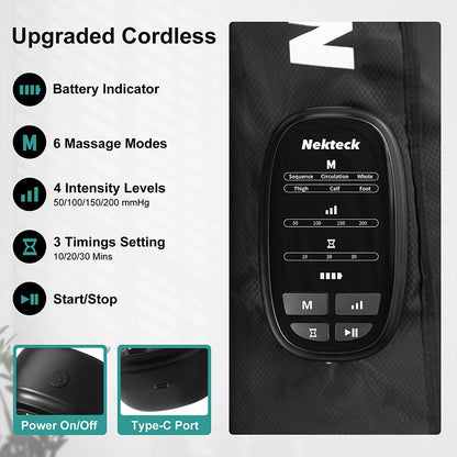 Cordless Air Compression Leg Massager