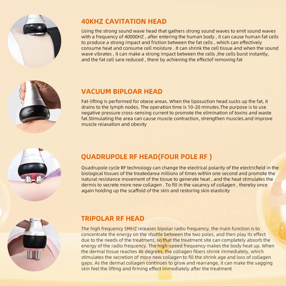 4-in-1 Cavitation RF Body Slimming Machine